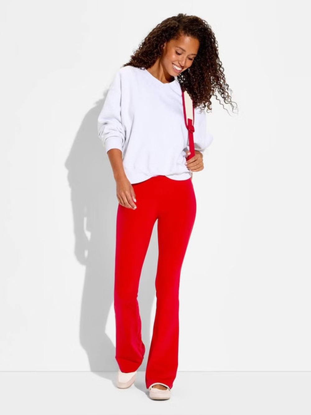 Wild Fable ButterBliss Flare Pants in Red - Size Large